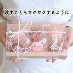 出産祝いギフト メッセージ/名入れ 手描きイラスト入りマカロン 9個入り 4