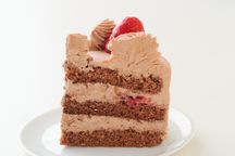 生チョコ苺ショート Lovelyアイシングクッキーケーキ 4号 12cm （お得なアイシングセットです） ＊アイシングデコ当日配送商品始まりました！ ギフトに最適  6